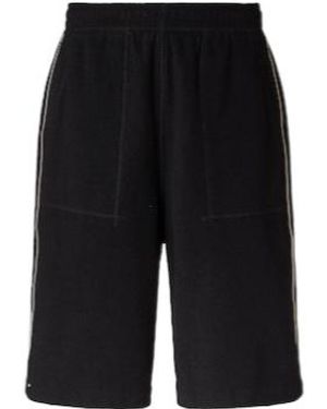Wales Bonner Prince Cotton-Blend Terry Shorts - Black