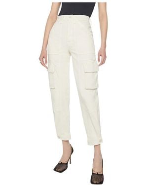 Mother High-Waisted Work Casual Trousers - White