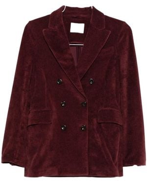 Circolo 1901 Velvet Double-Breasted Jacket - Red