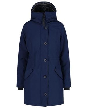 Canada Goose Logo Down Jacket - Blue