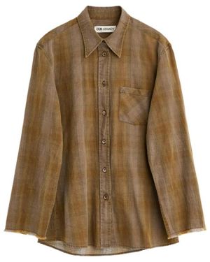 Our Legacy Daisy Checked Button-Up Shirt - Brown