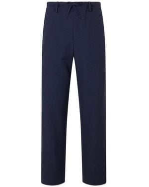 Dries Van Noten Straight-Leg Casual Pants - Blue
