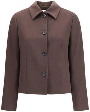 Lardini Single-Breasted Casual Jacket - Brown