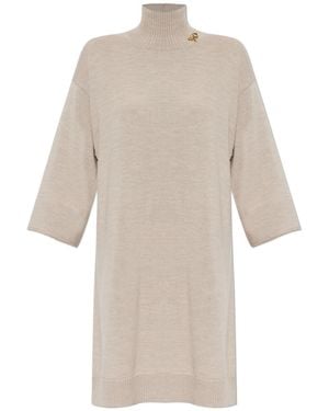 Fabiana Filippi Long-Sleeved Dress - Natural