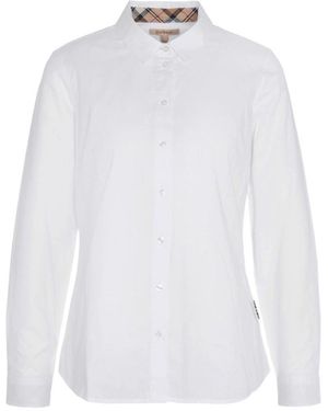 Barbour Collared Button-Up Shirt - White