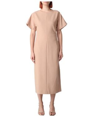 Fabiana Filippi Short Sleeve Dress - Natural