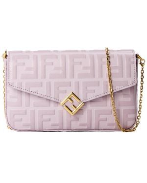 Fendi Chain Wallet - Pink