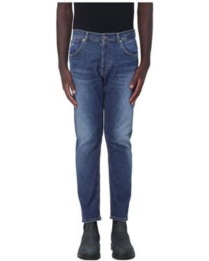 Dondup Faded-Detail Denim Trousers - Blue