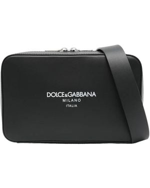 Dolce & Gabbana Zippered Shoulder Bag - Black