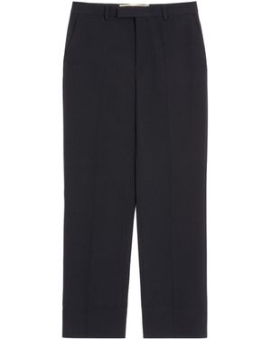 Valentino Pleat Tailored Trousers - Blue