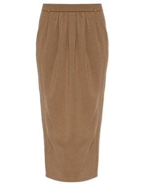 Max Mara Ribbed Skirt - Brown