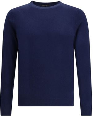 Aragona Cashmere Crewneck Knitwear - Blue