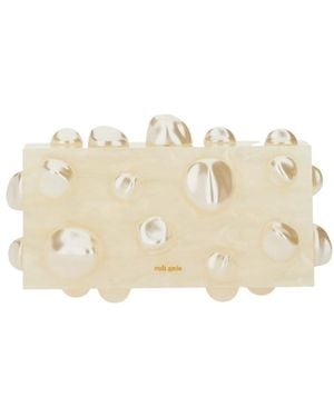 Cult Gaia Orbs Clutch Bag - Natural