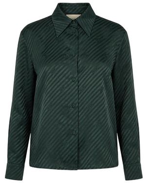 Gucci Interlocking Jacquard Shirt - Green