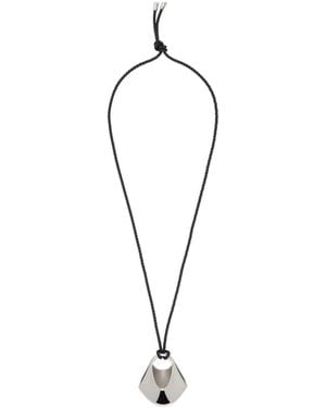 KHAITE Medium-Sized Lotus Pendant Necklace - White