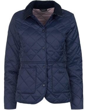 Barbour Quilted Long-Sleeved Casual Jacket - Blue