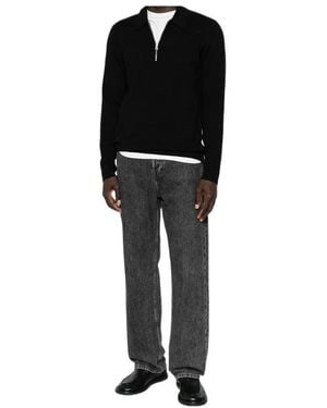Samsøe & Samsøe Halfzip Knit Sweater - Black