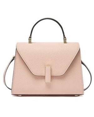 Valextra Iside Foldover Micro Crossbody Bag - Pink