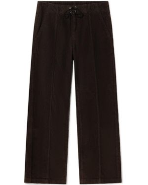 GIMAGUAS Lewis Wide-Leg Trousers - Black