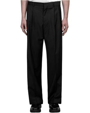 sunflower Pleated Casual Trousers - Black