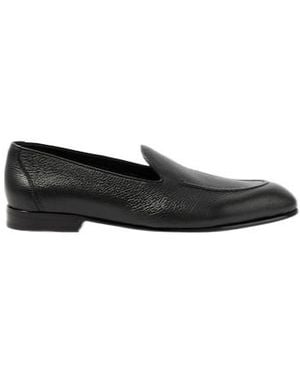 Brioni Appia Leather Loafers - Black