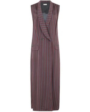 Dries Van Noten Covy Striped Sleeveless Dress - Black