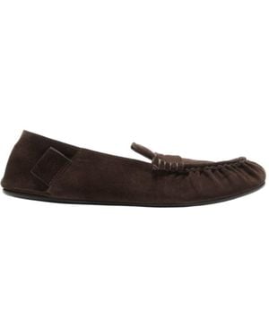 Acne Studios Suede Loafers - Brown