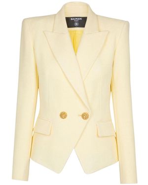 Balmain Structured Double-Button Jacket - Metallic