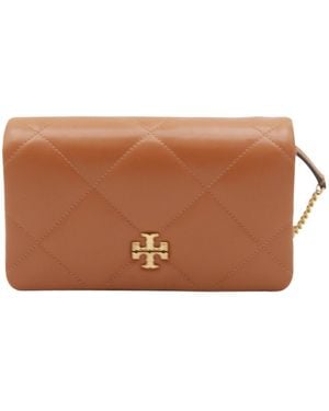 Tory Burch Kira Quilted Crossbody Bag - Brown