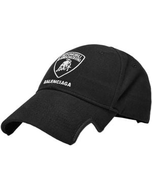 Balenciaga Logo Baseball Hat - Black