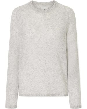 The Elder Statesman Knitted Cashmere And Silk-Blend Jumper - White