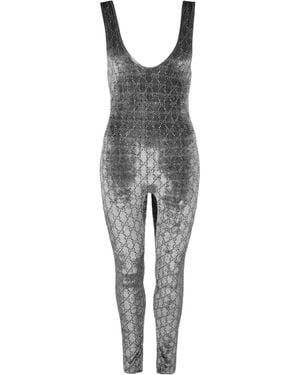 Gucci Designer Tailored Jumpsuit - Grey