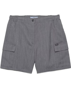 Prada Light Mohair Shorts - Grey