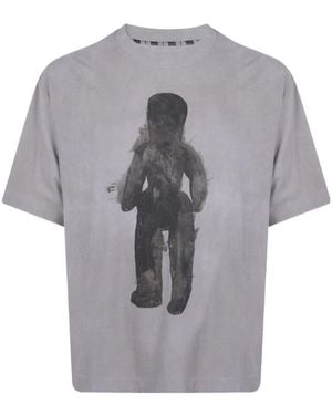 Ziggy Chen Digital-Print T-Shirt - Gray