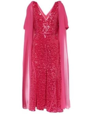 Erdem Sequined Midi Dress - Pink