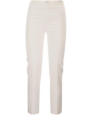 Pt Pantaloni Pt Torino Gioia Slim Trousers - White