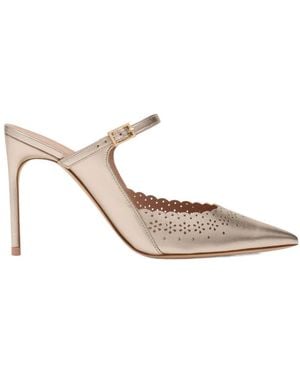 Malone Souliers Bardot Broderie-Detail Mules - Multicolour