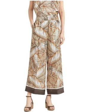 Brunello Cucinelli Papyrus-Print Trousers - Natural