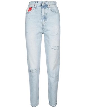 Tommy Hilfiger Tommy Jeans Archive Ultra High-Rise Tapered Mom Jeans - Blue