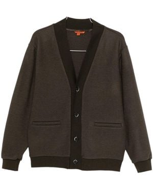 Barena V-Neck Knitted Cardigan - Gray
