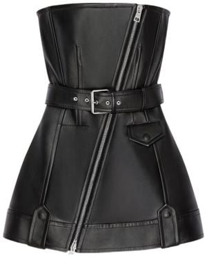 Givenchy Mini Bustier Biker Dress - Black