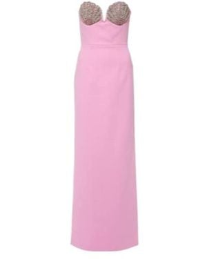 Rebecca Vallance Cordelia Embellished Strapless Gown - Pink
