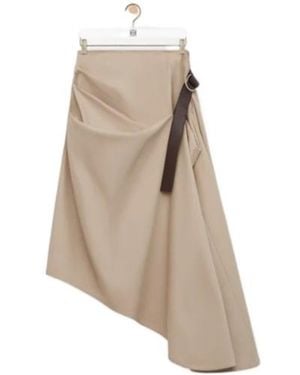Loewe Belted Skirt - Natural