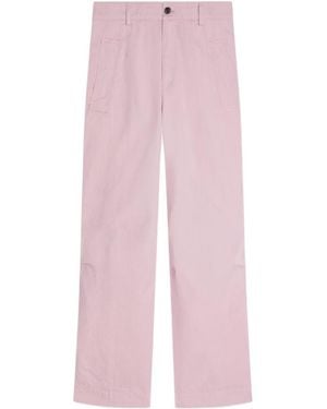 Dries Van Noten Pencks Straight-Leg Trousers - Pink