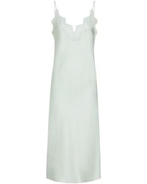 Rohe Lace-Trim Silk Midi Slip Dress - White