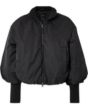JOSEPH Bart Shell Bomber Jacket - Black