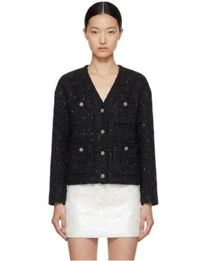 Marissa Chiara V-Neck Jacket - Black