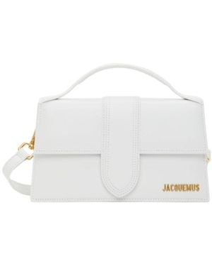 Jacquemus Le Grand Bambino Logo Plaque Shoulder Bag - White