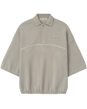 Fear Of God Active Trace 3/4 Sleeve Modern Polo Sweatshirt - Grey