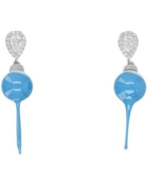 OTTOLINGER Resin Pearl Drop Earrings - Blue